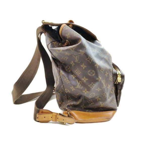 Louis Vuitton Monogram Canvas Backpack in Brown and Tan